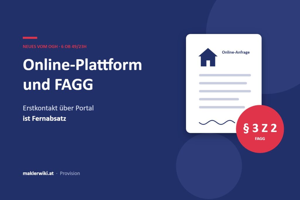 Online-Plattformen und FAGG: Grafik zu OGH 6 Ob 49/23h